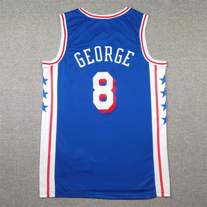 Camiseta de Baloncesto Oficial Estilo Philadelphia Negra Premium - Paul George # Jersey Premium 8 JAMES para el Día del Partido - Product Image 4