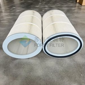 Forst CE công nghiệp xi măng phun cát chế biến gỗ bột áo Bụi Collector lọc HEPA Polyester PTFE hình bầu dục Cartridge Lọc - Product Image 4