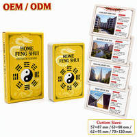 Cartes éducatives personnalisées Feng Shui pour l'extérieur, édition OEM/ODM, 54 types de Sha, jeu de référence Yin-Yang Bagua Dragon, boîte en papier
