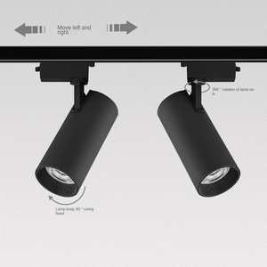 Éclairage sur rail LED d'intérieur commercial 20W 30W COB Projecteur mural de magasin de Rail de lumière magnétique en aluminium pour décor de magasin et centre commercial - Product Image 4