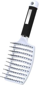 Cepillo Desenredante para Cabello Húmedo y Seco, Diseño Hueco, Plástico, Peine para Peinar, Cepillo Ventilado Curvo Personalizado - Product Image 2