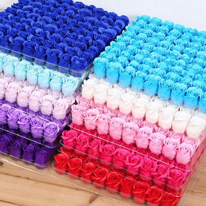 Valentine's Day Four Layer Flower Head Artificial Flowers Plants <b>Rose</b> <b>Soap</b> Flowers for Decoration Wedding Artificial - Product Image 2