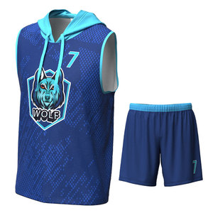 Personnalisé 7on7 Maillot de Football Sublimation Spandex Polyester Conception à Capuche Chemises de Football d'Équipe Sans Manches - Product Image 3