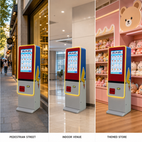 Distributeur automatique de boîtes mystères de cartes à collectionner avec écran tactile, paiement par QR, carte bancaire et pièces de monnaie pour la vente au détail sans surveillance