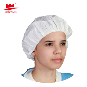 Chất lượng cao dùng một lần y tế bouffant Clip <span class=keywords><strong>cap</strong></span> trắng không dệt Vật liệu đôi ban nhạc đàn hồi sử dụng duy nhất - Product Image 6