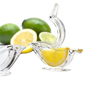 Mini manuel en forme d'oiseau citron presse-agrumes acrylique cristal oiseau citron presse presse-agrumes Portable mignon Transparent citron presse-agrumes