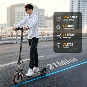Trottinette électrique puissante 500W pour adultes, pneus pleins 10 pouces, application Tuya, pliable, stock usine local US UK <span class=keywords><strong>DE</strong></span> EU, 3 vitesses, trottinette électrique urbaine - Product Image 4