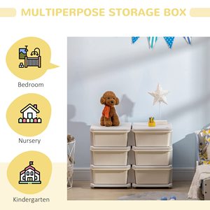 Armoire de rangement moderne à 3 niveaux pour enfants coffre à tiroirs et jouets boîte de rangement bibliothèque bacs en plastique armoire placard meubles pour salle de bain - Product Image 4