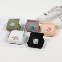 Chaussettes brodées pour femmes en coton personnalisé de haute qualité Chaussettes de sport pour hommes avec logo personnalisé