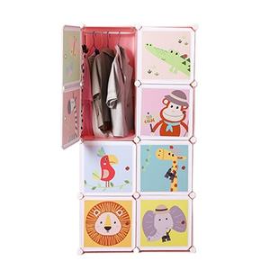 Armario de plástico popular para niños y bebés, armario de tela de dibujos animados, armario para niños - Product Image 2