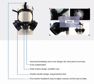 Respirator Kimia dengan masker debu Filter masker Gas untuk Respirator & masker kategori produk pernapasan lebih baik - Product Image 6