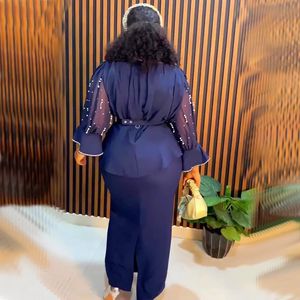 Hauts <span class=keywords><strong>et</strong></span> jupes africains pour femmes Dashiki Ankara 2 PCS Outfits Robe Plus Size Turkey Wedding Party Dresses 2023 Africa Clothing - Product Image 3