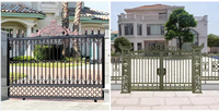 Fabriqué en Chine : Clôture de jardin en aluminium écologique sur mesure, bordure décorative avec montage facile