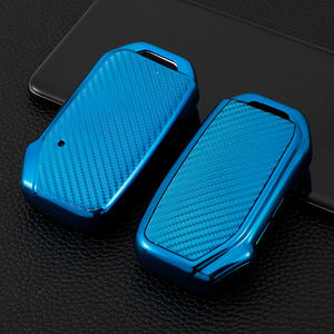 Coque de clé de voiture en TPU souple en fibre de carbone accessoire pour KIA K3 KX3 Sportage R <span class=keywords><strong>GT</strong></span> KV7 porte-clés porte-clés accessoires de sac - Product Image 3