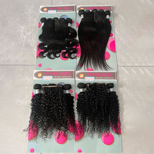 Lots de <span class=keywords><strong>cheveux</strong></span> brésiliens en gros avec fermeture, ensemble de <span class=keywords><strong>cheveux</strong></span> pas cher, fermeture en dentelle 4x4 avec 5 lots d'extensions de <span class=keywords><strong>cheveux</strong></span> humains - Product Image 6
