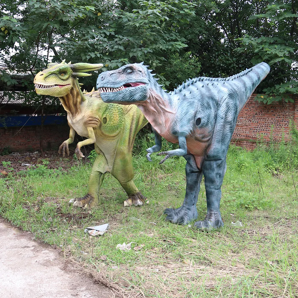 Obral Kostum Dinosaurus Nyata Berjalan Kaki Tersembunyi Realistik