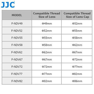 JJC F-NDV77 lọc ống kính máy ảnh <span class=keywords><strong>77mm</strong></span> siêu mỏng kính quang học Mật độ trung tính biến đổi ND2-ND400 Lọc VND - Product Image 6