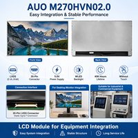 Modul LCD 27 Inci M270HVN02.0 AUO TFT LCD Display 1920x1080 300 Nits Panel LVDS untuk Integrasi Peralatan Monitor Desktop