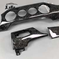 Kit de garnitures intérieures en fibre de carbone forgée sur mesure pour Ford Mustang 2015-2023, tableau de bord, console, panneau de porte, support OEM