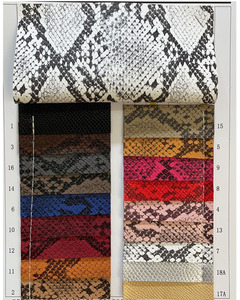 Chiều Emboss 1 Mm Dệt Kim Trở Lại Python Vegan PU Rexine Nhân Tạo Giả Da Tổng Hợp Vải Cho Giày Túi Vành Đai Hành Lý - Product Image 6