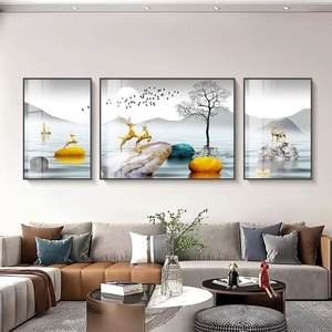 <span class=keywords><strong>Arte</strong></span> Mural Personalizado con Diseño Floral Impreso Digitalmente en Papel con Marco <span class=keywords><strong>de</strong></span> Aleación <span class=keywords><strong>de</strong></span> Aluminio para Recuerdos Familiares - Product Image 5