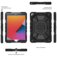 Funda de Silicona Premium para Tablet PC, para Viajeros, con Soporte, Resistente a Impactos, para iPad 10.2 7ª/8ª/9ª Generación