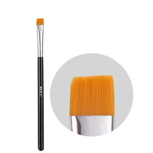 BEILI professionnel noir plat pinceau de maquillage végétalien synthétique cheveux correcteur cosmétique sourcil brosse prix de gros pinceau maquillage - Product Image 1