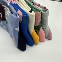 Nouvelle arrivée personnalisé équipage plein coton mignon femmes chaussettes dessin animé Figure lapin fleur drôle caca mi Tube mignon chaussettes pour les femmes
