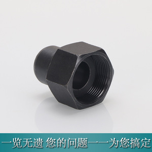 Raccord de transition hydraulique en acier au carbone noir, connecteur hexagonal soudé pour raccords de manomètre - Product Image 3