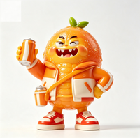 Figurine de collection personnalisée en PVC et ABS, ours en chocolat, style dessin animé, statue d'art, fabriquée en Chine, OEM sur mesure pour marque, vente en gros