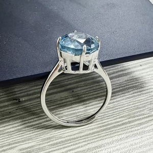 Đồ trang sức Gothic 925 bạc Rose cut bốn Claw thiết lập <span class=keywords><strong>Topaz</strong></span> Nhẫn thời trang đồ trang sức - Product Image 4