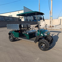 Voiture de golf électrique 48 volts à 5-6 places, prix d'usine, import, utilitaire, avec boîte de chargement en aluminium