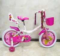 16/20 इंच गुड़िया के लिए वाहक बच्चों बाइक गुलाबी बैंगनी लड़कियों लवली साइकिल yound बच्चे