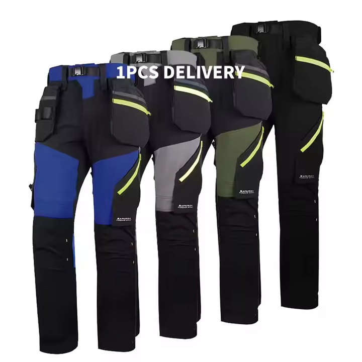 Hcsf Factory Mensafety Work Trousers Work Pants For Men Elastic