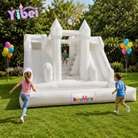 Château gonflable en PVC YIBEI 4,5*5,5m pour enfants, capacité 500kg, 5-10 passagers, certifié CE, installation facile pour la location