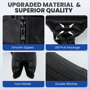 רגל פניטק עיסוי רך עגל הברך ירך פדיקור אוויר כף רגל אוויר גלי עיסוי מתנפחים פנאומטי - Product Image 4