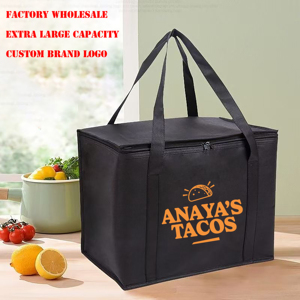 Sacs isothermes réutilisables pour courses, panier de pique-nique extra-large, sac isotherme pliable, sac isotherme pour livraison de pizzas - Product Image 2