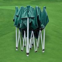 Auvent pliable robuste 3x3m imperméable avec structure en acier thermolaqué pour salons professionnels et expositions