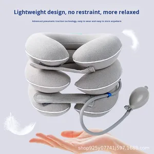 Alat Traksi Serviks Tiup untuk Penggunaan di Rumah Teknologi Traksi Kain Pereda Nyeri Leher Penyangga Leher Medis Perawatan Leher - Product Image 4