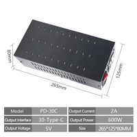 Adaptateur chargeur USB DC 5V 20-100 ports 2.0A, sortie multifonctionnelle, charge rapide avec charge de téléphone