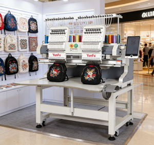 Tappo di riduzione tariffaria/t-shirt/macchina da ricamo piatta 2 teste 12-15 aghi per consegna computerizzata a domicilio spedizione rapida - Product Image 1