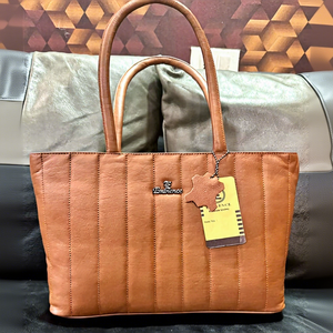 Bolsos de Mano Casuales de Moda para Mujer, de Cuero Puro de Lujo, Plegables, con 3 Compartimentos con Cierre, Impermeables, de Gran Capacidad, Resistentes al Agua y Ligeros - Product Image 6