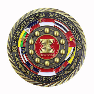 Monedas Conmemorativas Personalizadas <span class=keywords><strong>de</strong></span> Metal Fundido, Esmalte, Resina Epoxi, Fabricantes Chinos, Monedas Antiguas con Grabado Láser 3D, OEM, Venta al Por Mayor - Product Image 5