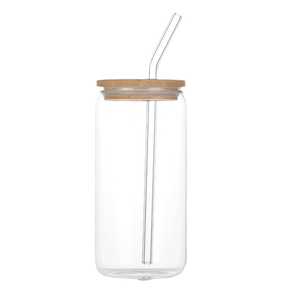 แก้วบอโรซิลิเกตทรงสูง16oz ถ้วยทำจากสแตนเลสแก้วใสมีฝาปิดทำจากไม้ไผ่ดีไซน์ทนความร้อนแบบเรียบง่ายสำหรับใส่เครื่องดื่มส่งเสริมการขาย - Product Image 4