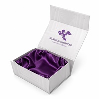 Boîte rigide magnétique One Piece avec doublure intérieure en satin pour bijoux, cosmétiques, montres, perruques et emballages multi-industriels