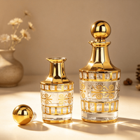 Nouveauté : flacon en verre pour huile essentielle de style moyen-oriental, 150 ml, 250 ml, huile parfumée Attar, huile de oud arabe de luxe