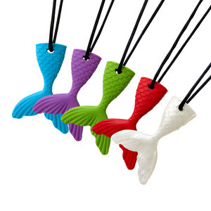 Collar Mordedor de Silicona de Grado Alimenticio con Diseño de Sirena, Cadena de Cuerda, Suave, Sensorial, para Niños, Libre de BPA, Juguete para Autismo, ¡Gran Venta! - Product Image 5