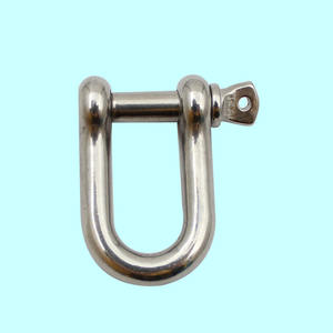 RICHWITS 304 Stainless Steel D-<b>Shackle</b> Dee and Snap <b>Shackles</b> for Hardware Galvanized Chain Link Lifting <b>Shackle</b> - Product Image 3
