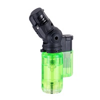 Mini taille bouteille de gaz vide Transport torche briquet Rechargeable unique feu allume-cigare extérieur en gros bas prix