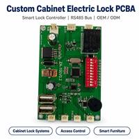 Cerradura Electrónica DC12V RS485 PCBA con Detección de Peso, Verificación de Estado de Bloqueo, Interruptor DIP de 10 Bits y Salida USB Dual, ODM Personalizado
